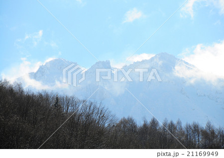 雪山 北アルプス 焼岳 雪山 北アルプス 焼岳 21169949