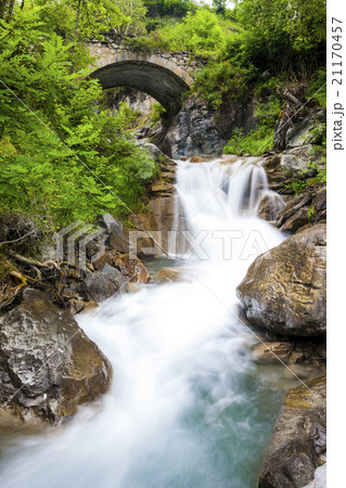 waterfall near Sambuco, Piedmont, Italy waterfall near Sambuco, Piedmont, Italy 21170457