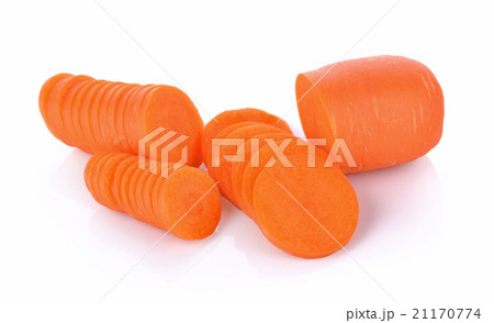 fresh carrots isolated on white background 21170774