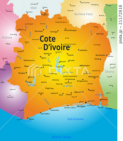 map of Cote d Ivoire map of Cote d Ivoire 21172616