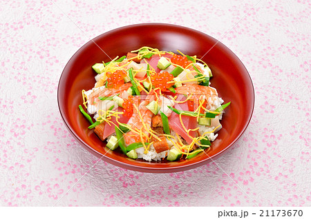 ひな祭り（雛祭り）祝いのちらし寿司イメージ。 21173670