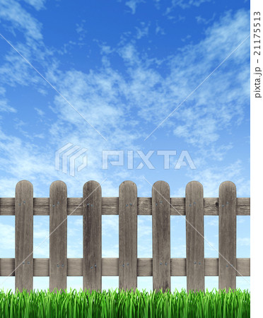 Picket Fence And Blue Sky 21175513