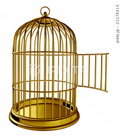 Open Bird Cageのイラスト素材