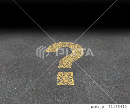 Question Mark Painted On A Road 21176439