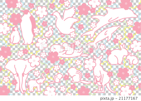 動物と桜 動物と桜 21177167