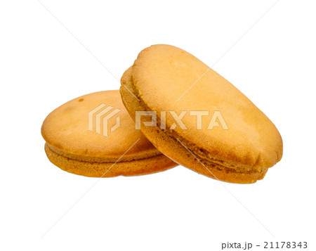 sandwich cake isolated on white background 21178343