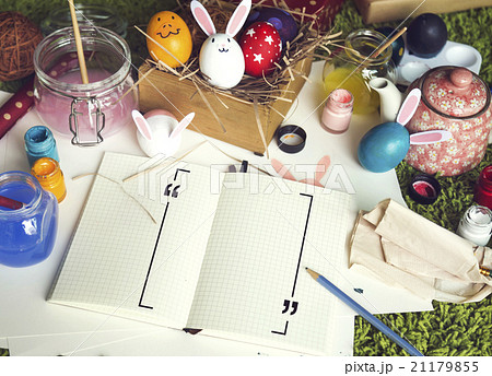 Coloring Easter Eggs for easter day concept Coloring Easter Eggs for easter day concept 21179855
