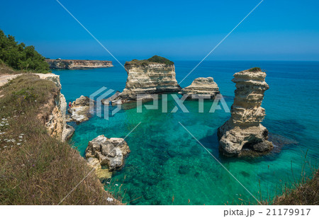 Torre Sant Andrea, Rocky beach in Puglia, Italy 21179917