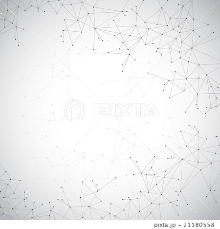 Geometric grey background molecule and 21180558