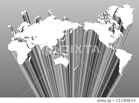 立体的な世界地図 アブストラクトイメージ 立体的な世界地図 アブストラクトイメージ 21180614