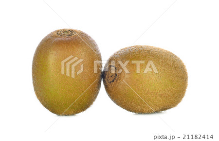 Kiwi fruit on white background 21182414