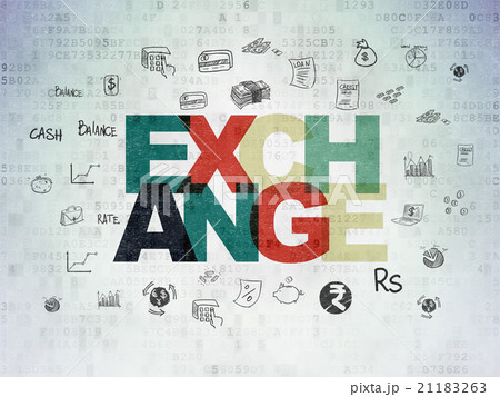 Banking concept: Exchange on Digital Paper 21183263