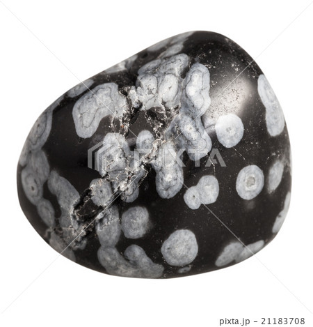 tumbling snowflake obsidian mineral gem stone 21183708