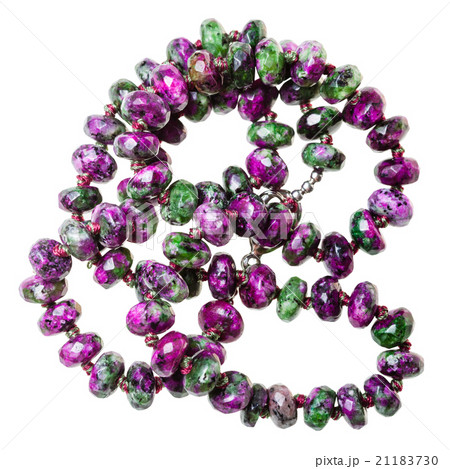 top view of tangled necklace from zoisite beads top view of tangled necklace from zoisite beads 21183730