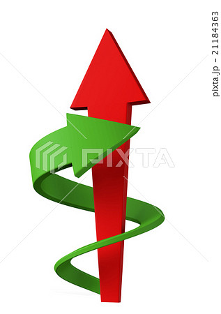 Red and green arrows race 21184363