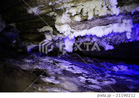 Texture of broken ice frost crack 21190212