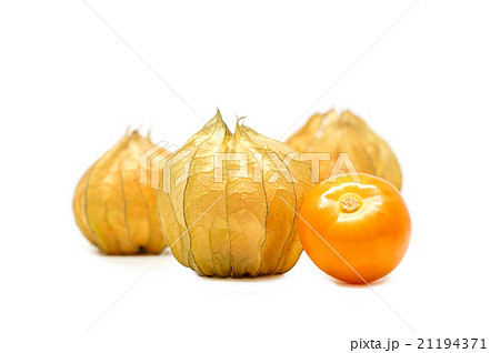 cape gooseberry on white background. cape gooseberry on white background. 21194371