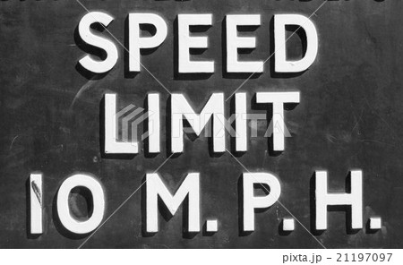 Speed limit sign 21197097