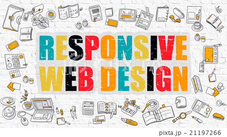 Responsive Web Design Concept. Multicolor on White Responsive Web Design Concept. Multicolor on White 21197266