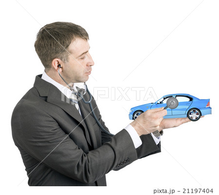 Businessman with stethoscope 21197404