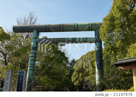 報徳二宮神社、入り口の鳥居、小田原、神奈川県 21197676