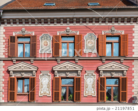 Maribor old decorated house, Slovenia 21197851