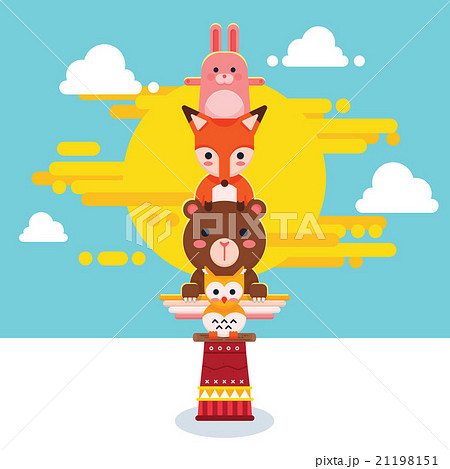 Cute Animal Totem Pole Cute Animal Totem Pole 21198151