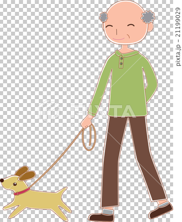 Grandpa and a dog Grandpa and a dog 21199029