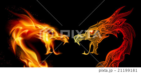 Two Dragon Heads 21199181