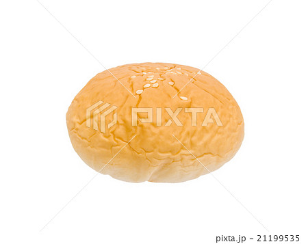 round bread on white background 21199535