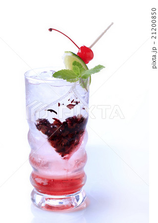 Glass of iced drink Glass of iced drink 21200850