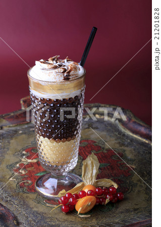 Liqueur coffee with whipped cream Liqueur coffee with whipped cream 21201828