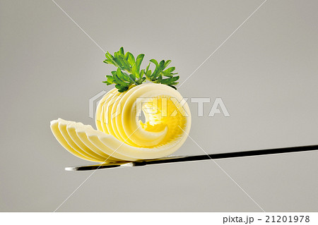 Butter curl on a knife Butter curl on a knife 21201978