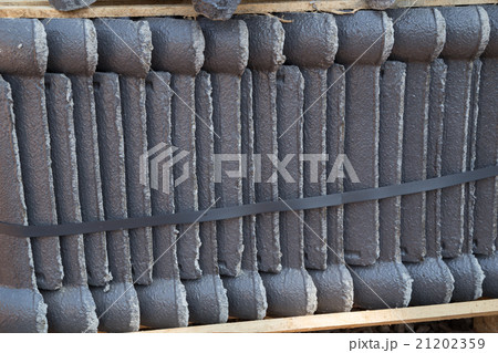 stack of concrete roof tile (gray color)  21202359