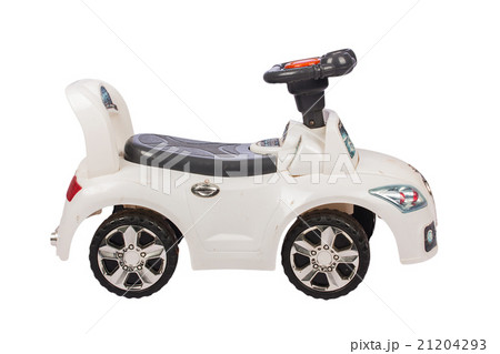 white toy car for kid  isolate background 21204293