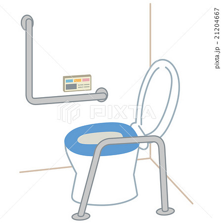 障害者用トイレ 介護のイラスト素材