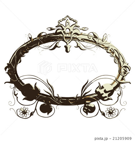 vector golden frame illustration 21205909