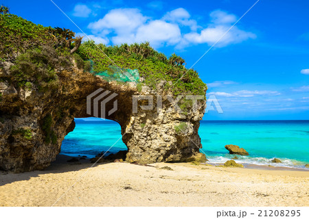 日本　沖縄　宮古島　砂山ビーチ 21208295