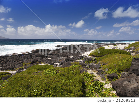 Mauritius. Stony landscape of the island Gabriel. Mauritius. Stony landscape of the island Gabriel. 21209513
