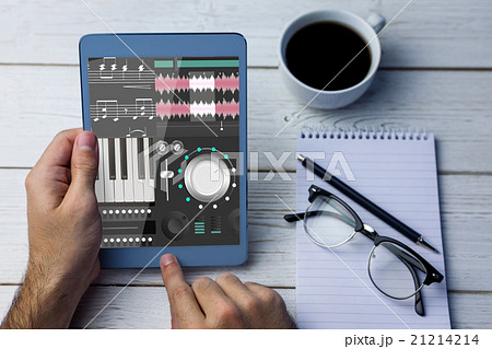 Composite image of music app Composite image of music app 21214214