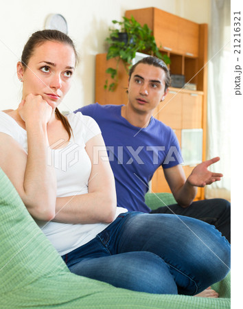 Young couple's conflict Young couple's conflict 21216321
