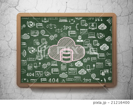 Software concept: Database With Cloud on School 21216400