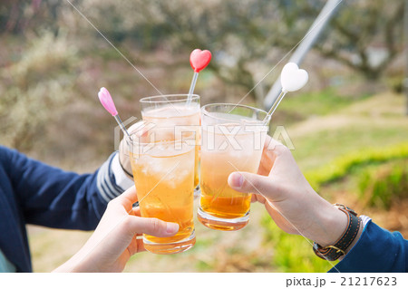 お花見で乾杯 お花見で乾杯 21217623