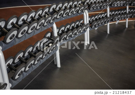 Close up of some Dumbbells 21218437