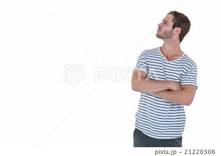 Hipster man folding his arms 21220306