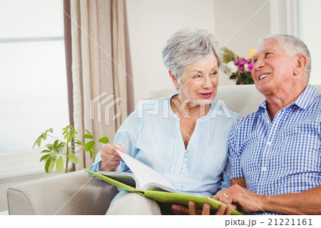 Senior couple reading a book Senior couple reading a book 21221161