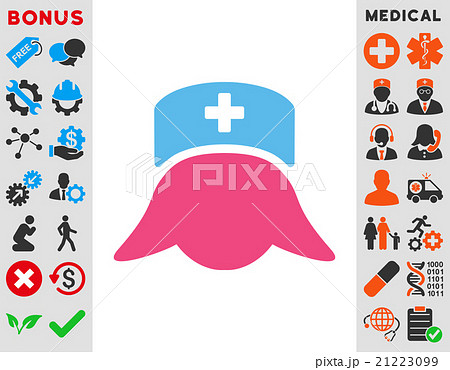 Hospital Nurse Head Icon 21223099