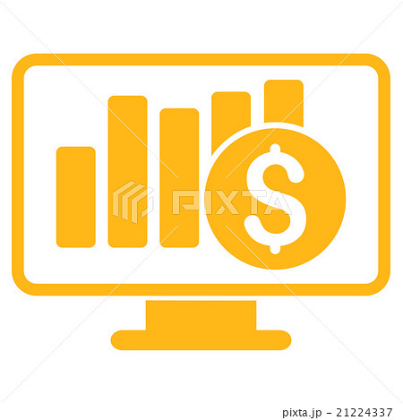 Stock Market Monitoring Icon Stock Market Monitoring Icon 21224337