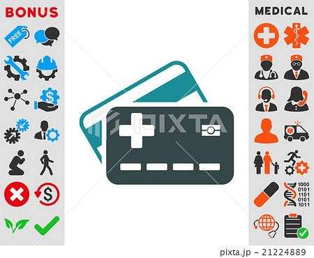 Medical Insurance Cards Icon 21224889