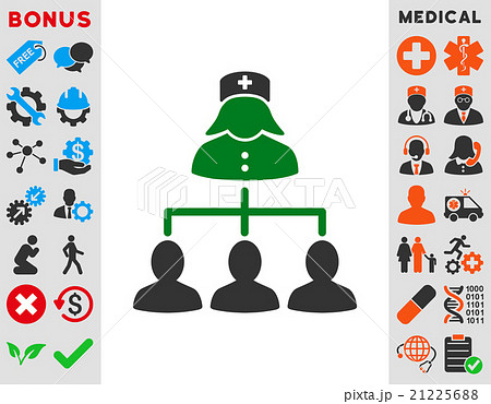 Nurse Patients Connections Icon 21225688